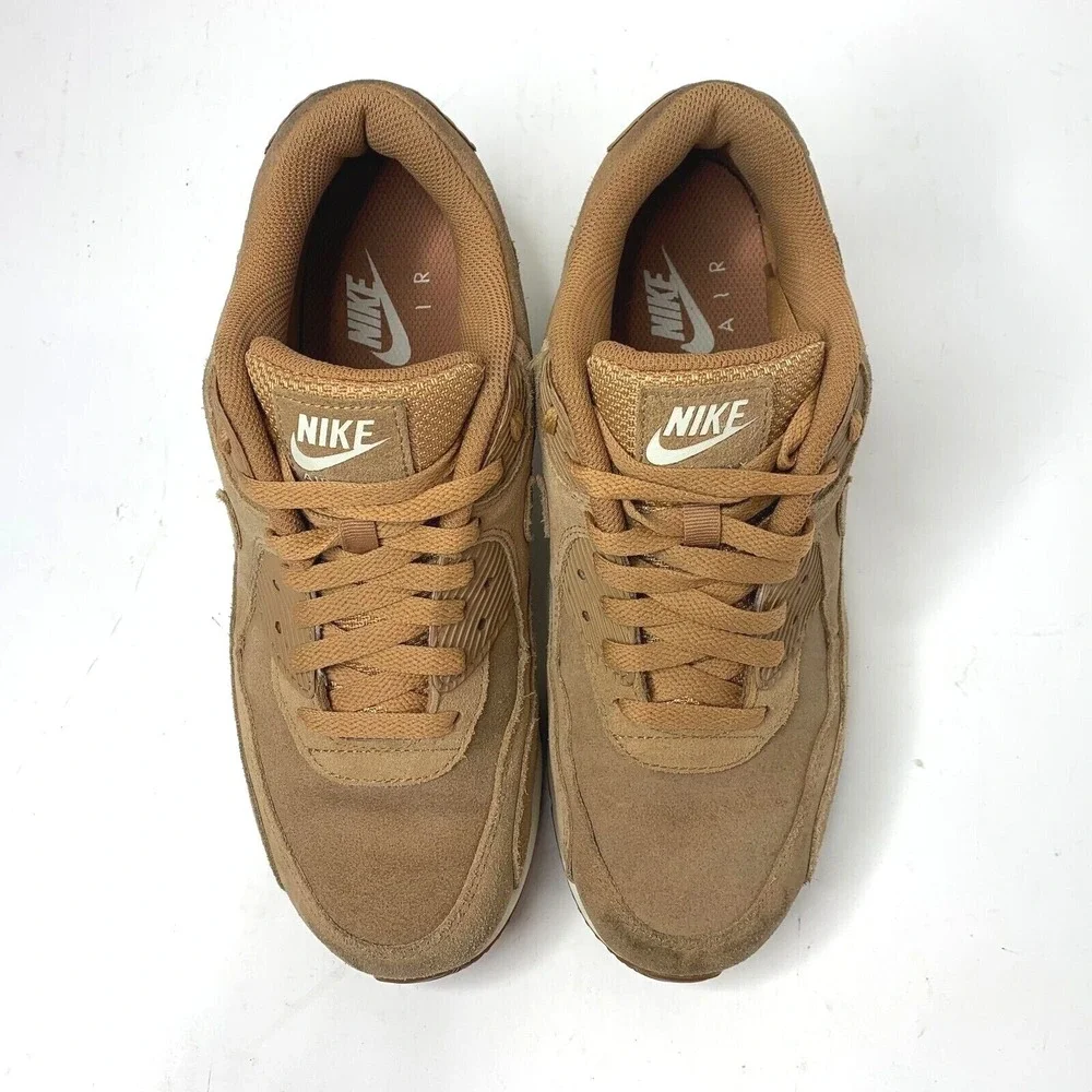 Nike Air Max 90 Ultra 2.0 LTR‎ Leather Flax/Wheat/Gum Mens 8.5 924447-200